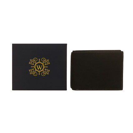 Мужской кожаный кошелек Woodbridge черный – Фото 10