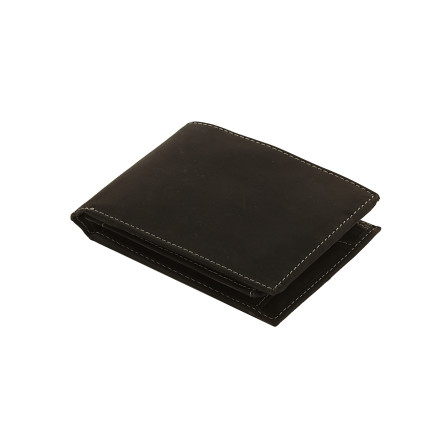 Мужской кожаный кошелек Woodbridge черный – Фото 4