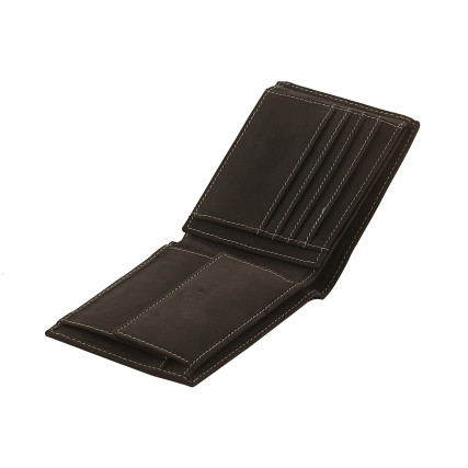 Мужской кожаный кошелек Woodbridge черный – Фото 7