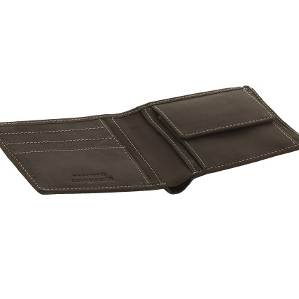 Мужской кожаный кошелек Woodbridge черный – Фото 4