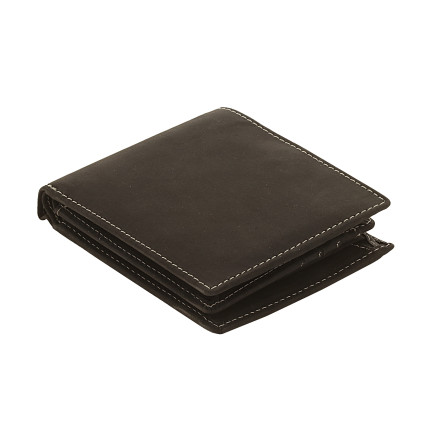 Мужской кожаный кошелек Woodbridge черный – Фото 4