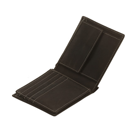 Мужской кожаный кошелек Woodbridge черный – Фото 6