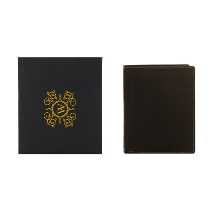 Мужской кожаный кошелек Woodbridge черный – Фото 10