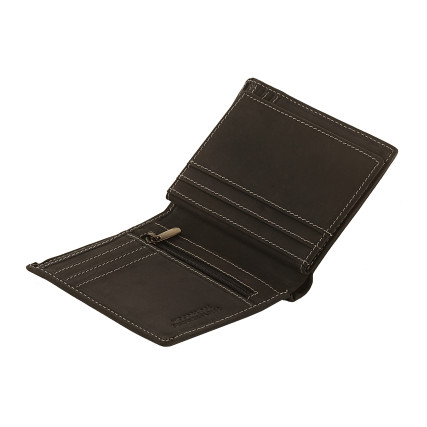 Мужской кожаный кошелек Woodbridge черный – Фото 5