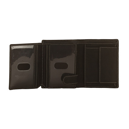 Мужской кожаный кошелек Woodbridge черный – Фото 3