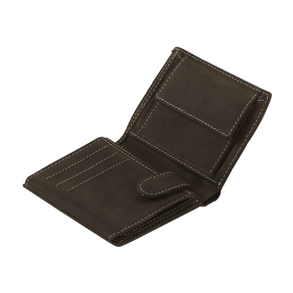 Мужской кожаный кошелек Woodbridge черный – Фото 5