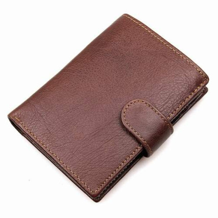 Мужской кожаный кошелек R-8129C Buffalo Bags коричневый – Фото 1