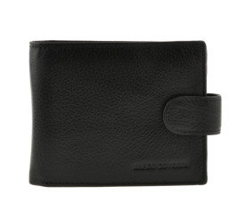 Мужской кожаный кошелек Horton Collection черный
