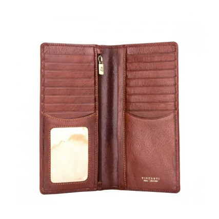 Мужской кожаный кошелек Visconti TSC45 коричневый