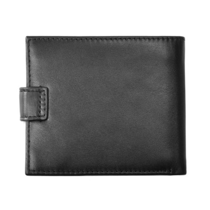 Мужское кожаное портмоне Issa Hara черное – Фото 2