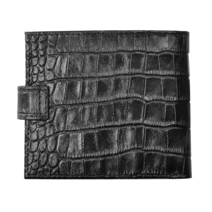 Мужское кожаное портмоне Issa Hara черное – Фото 2