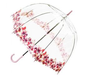 Зонт женский Fulton Birdcage-2 L042 Crimson Floret (Багровый Цветочек)