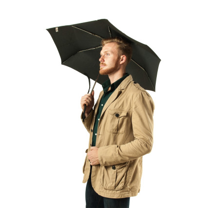 Зонт Fulton Miniflat-1 L339 Black (Черный) – Фото 4