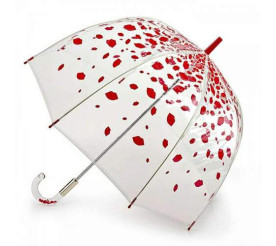Зонт женский Lulu Guinness by Fulton L719 Birdcage-2 Raining Lips