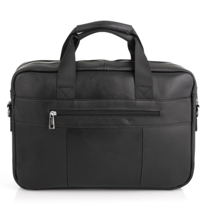 Кожаный мужской черный портфель Buffalo Bags M2019AA – Фото 2