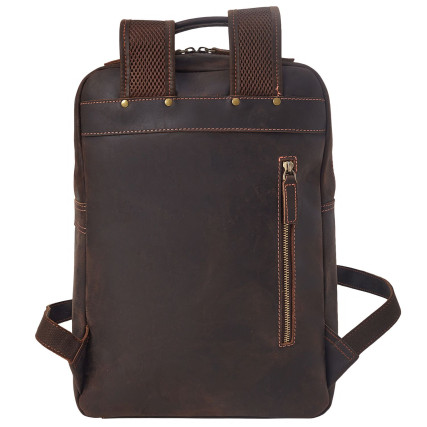 Винтажный мужской кожаный рюкзак Buffalo Bags коричневый M2260C – Фото 4