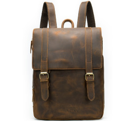 Мужской кожаный винтажный рюкзак Buffalo Bags коричневый M58R