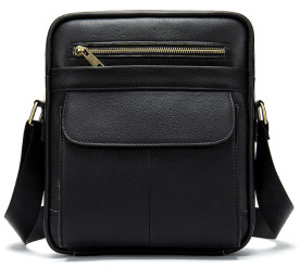 Мужская кожаная сумка Buffalo Bags черная M8509A