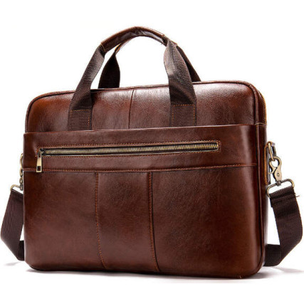Кожаный мужской коричневый портфель Buffalo Bags M8523C – Фото 1