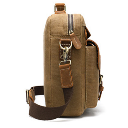 Комбинированный портфель мужской Buffalo Bags коричневый M9772C – Фото 3