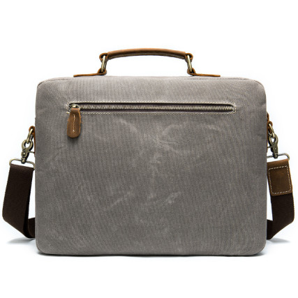 Комбинированный портфель мужской Buffalo Bags серый M9772J – Фото 2