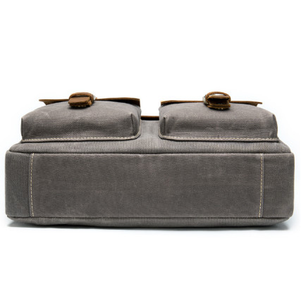 Комбинированный портфель мужской Buffalo Bags серый M9772J – Фото 4