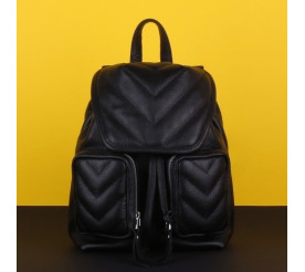 Кожаный черный рюкзак MAGNIFICO BLACK