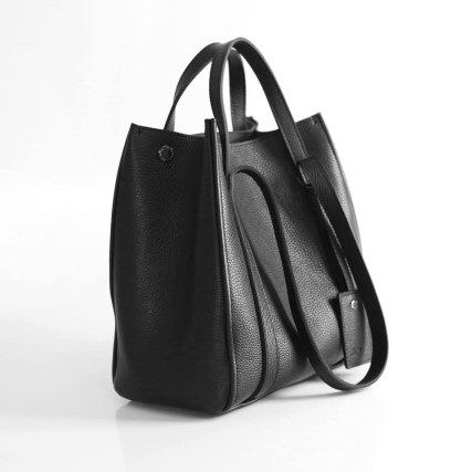 Женская кожаная сумка Jizuz MARK SHOPPER черная – Фото 2