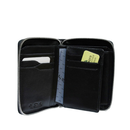 Женский кожаный кошелек TONY PEROTTI (Италия) черный – Фото 2