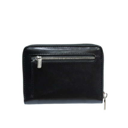 Женский кожаный кошелек TONY PEROTTI (Италия) черный – Фото 4