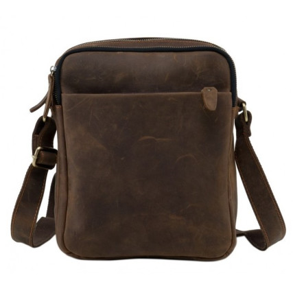 Мессенджер кожаный Tiding коричневый NM15-2536C – Фото 1