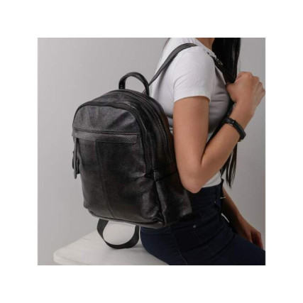 Кожаный рюкзак OLIVIA LEATHER черный NWBP27-5570A-BP – Фото 4