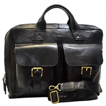 Мужской кожаный черный портфель Tony Bellucci 5026-893 – Фото 5