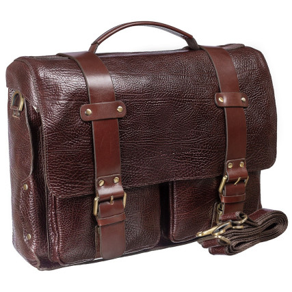 Мужской кожаный портфель Tony Bellucci коричневый 5089-896 – Фото 7