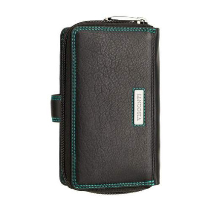 Женский кошелек Visconti R13 Carmelo c RFID (Black/Rhumba) черный – Фото 3