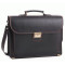 Кожаный мужской черный портфель RVM-1Black2