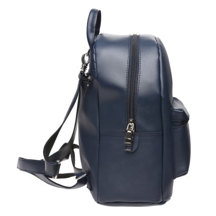 Женский кожаный рюкзак Ricco Grande синий 1L884-blue – Фото 4