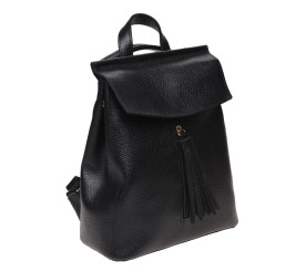 Женский кожаный рюкзак Ricco Grande черный 1L915-black