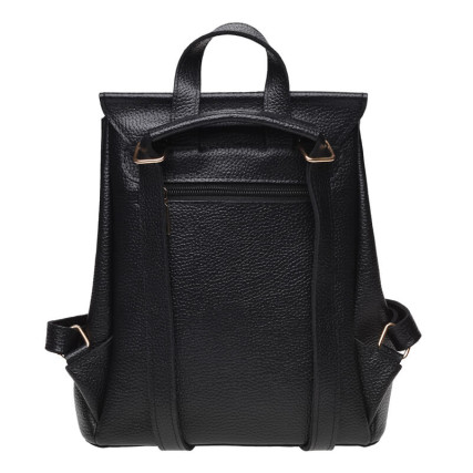 Женский кожаный рюкзак Ricco Grande черный 1L915-black – Фото 2