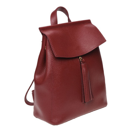 Женский кожаный рюкзак Ricco Grande бордовый 1L915-burgundy – Фото 1