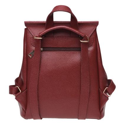 Женский кожаный рюкзак Ricco Grande бордовый 1L915-burgundy – Фото 3