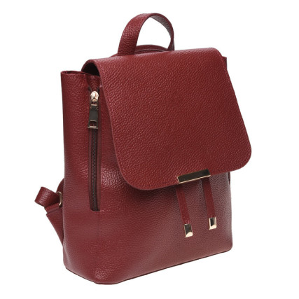 Женский кожаный рюкзак Ricco Grande бордовый 1L918-burgundy – Фото 1
