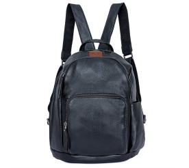 Женский кожаный рюкзак Buffalo Bags черный 2010A