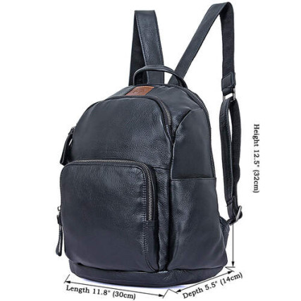 Женский кожаный рюкзак Buffalo Bags черный 2010A – Фото 7