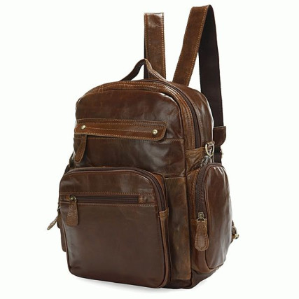 Кожаный рюкзак 2751B-1 Buffalo Bags коричневый – Фото 2