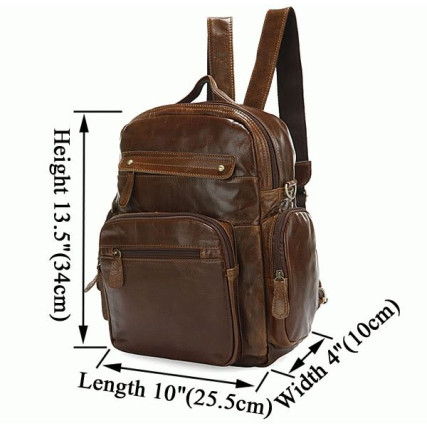 Кожаный рюкзак 2751B-1 Buffalo Bags коричневый – Фото 7