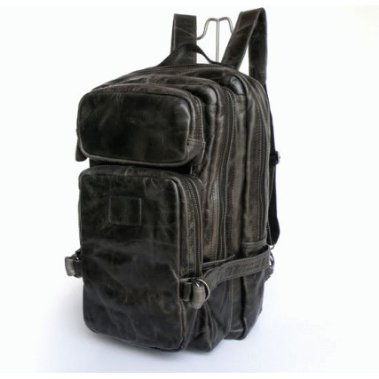 Кожаный рюкзак 7039I Buffalo Bags черный – Фото 1