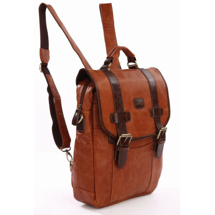 Кожаный рюкзак 7163B Buffalo Bags коричневый – Фото 2