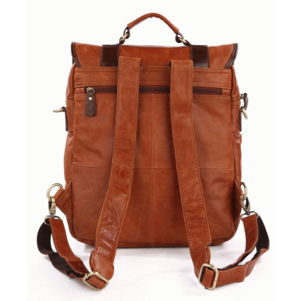 Кожаный рюкзак 7163B Buffalo Bags коричневый – Фото 3