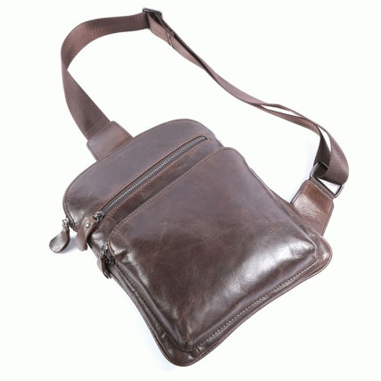Кожаный рюкзак 7195C Buffalo Bags коричневый – Фото 4